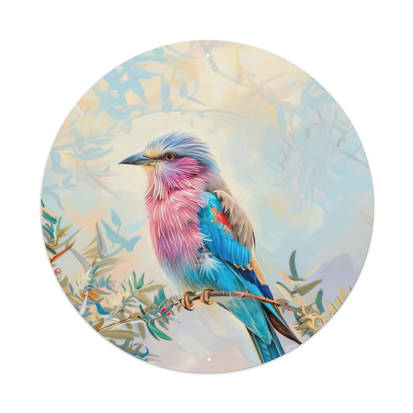 Animal Birds in The Branches Metal Tin Sign