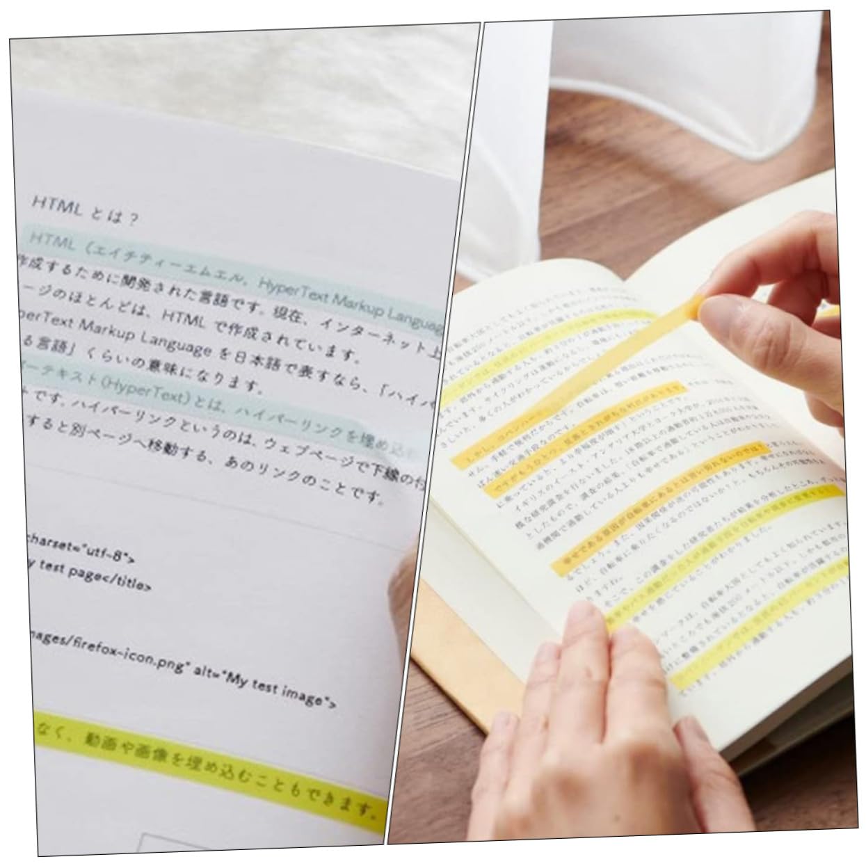 DOITOOL 45 Hojas Tiras de Resaltado Transparente Marcadores de Página Adhesivos Portátiles para Libros y Clasificación de Notas