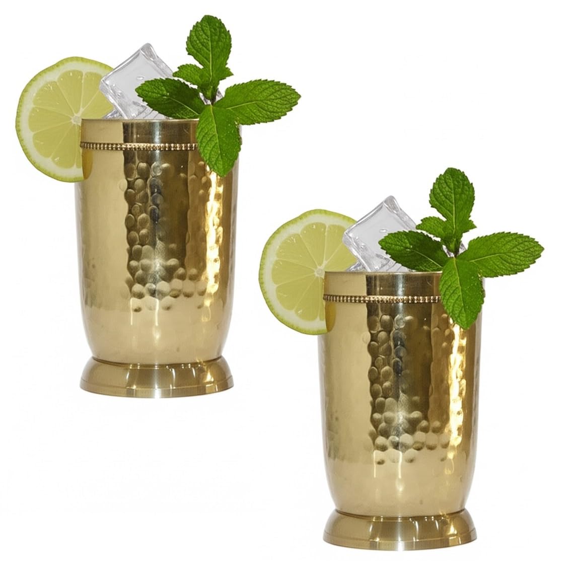 Gobelets lot de 2 tasses en cuivre pur, le cadeau de table idéal