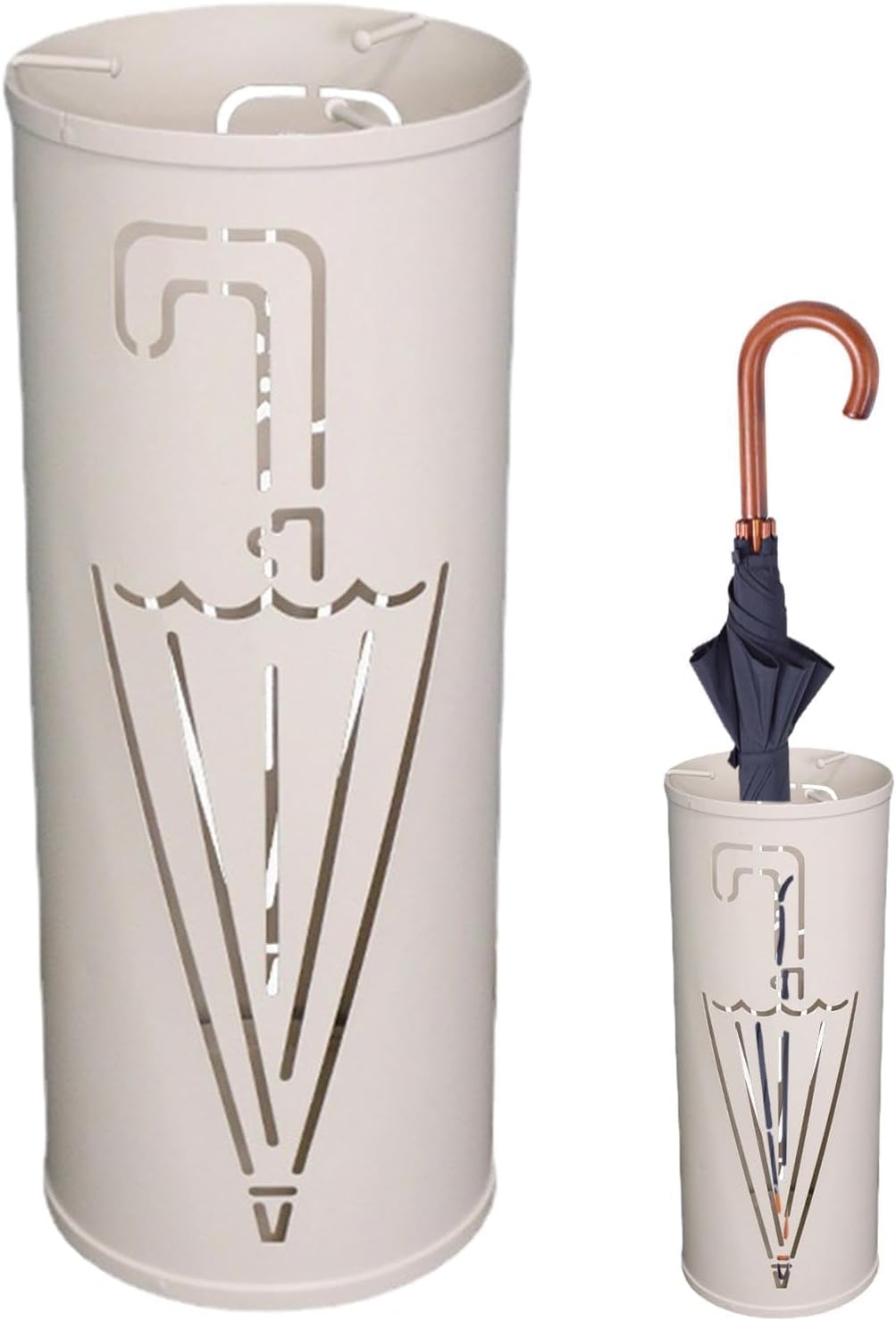 Metal Umbrella Stand - Independent nizer for Umbrellas | Waterproof Storage Solution for Entryway, Office & Home Interiors - Stylish & Functional Design