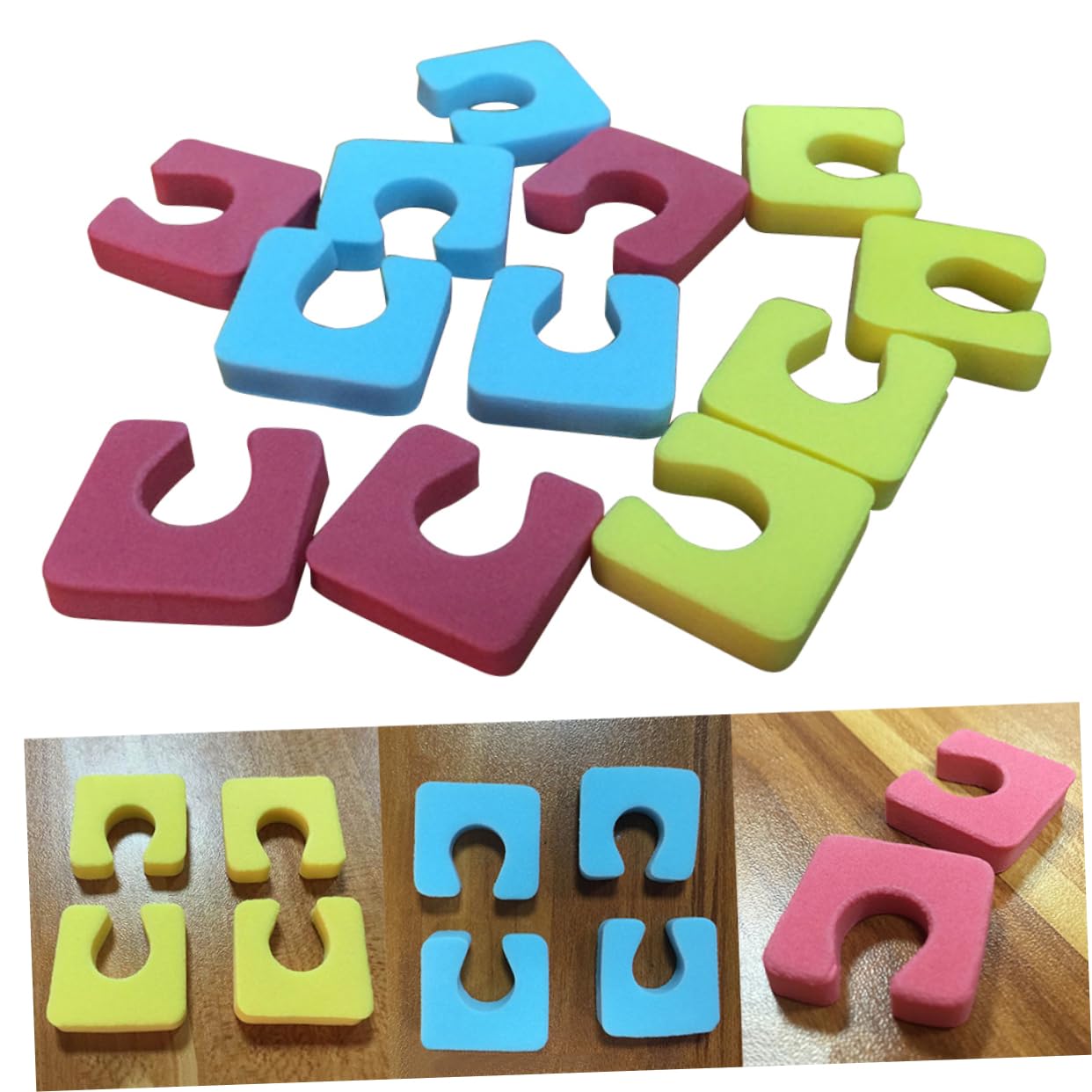 2 Juegos de Separadores de Dedos Juego de Separadores de Dedos de Esponja para Decoración de Uñas Suaves Y Cómodos Fáciles de Usar sin Olor 144 Piezas