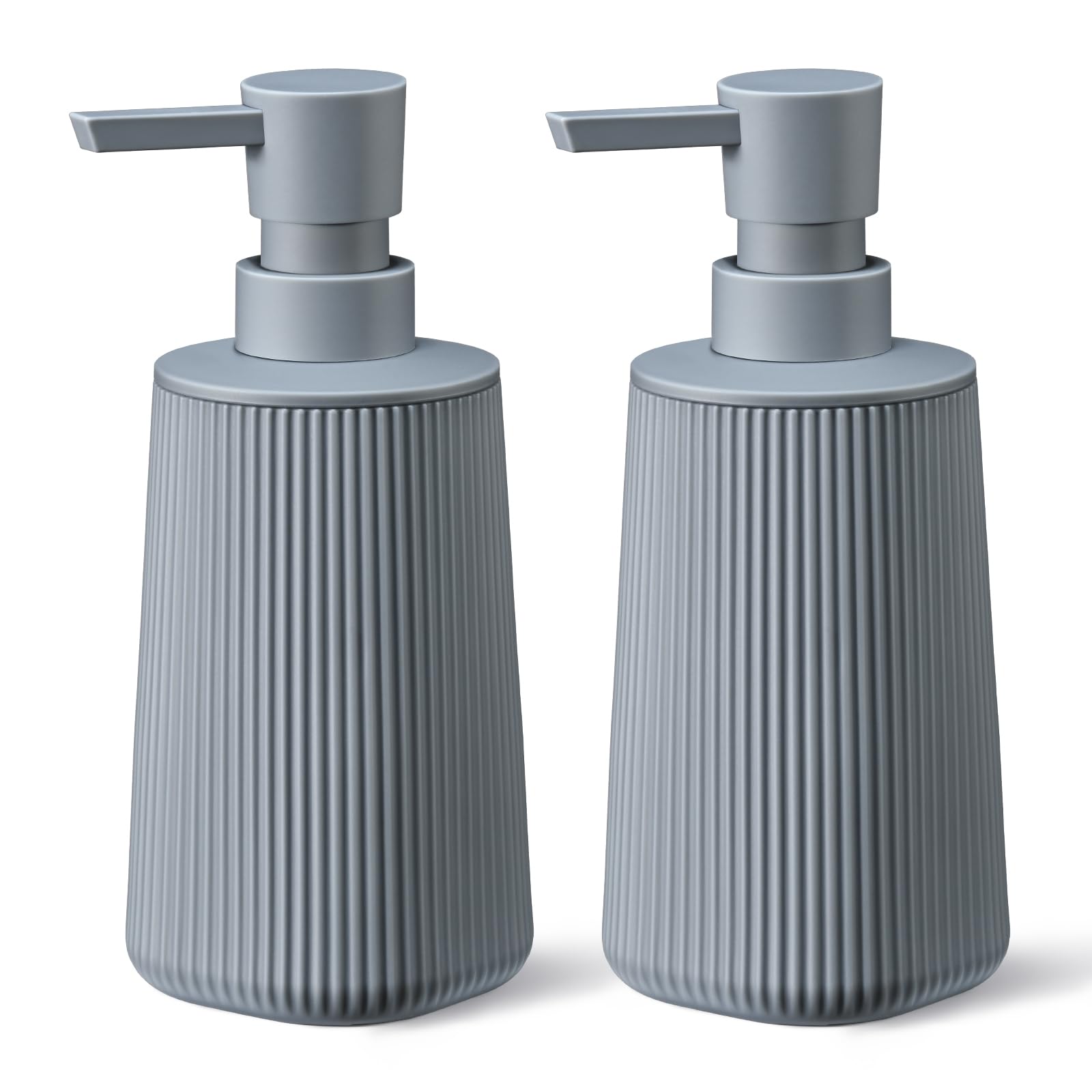 Gray 2 Pack Hand Soap Dispensers Set