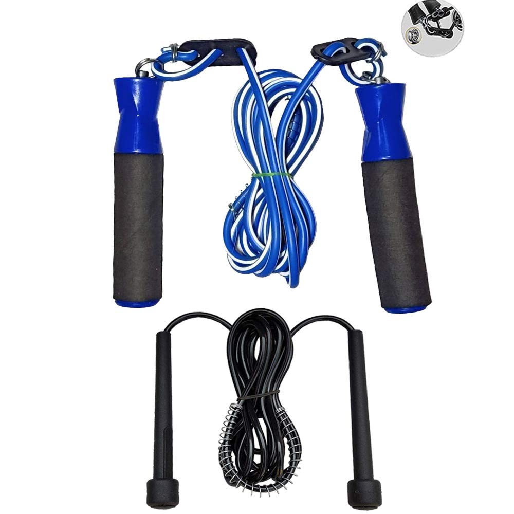 CF Sports Combo Pack of 2 Jump Rope with Bearing and Jump Rope Black for Men, Women, Weight Loss, Kids, Girls, Children, Adult - Best in Fitness, Sports, Exercise, Workout (Blue) (B08BX5KCCF) Amazon Price History, Amazon Price Tracker