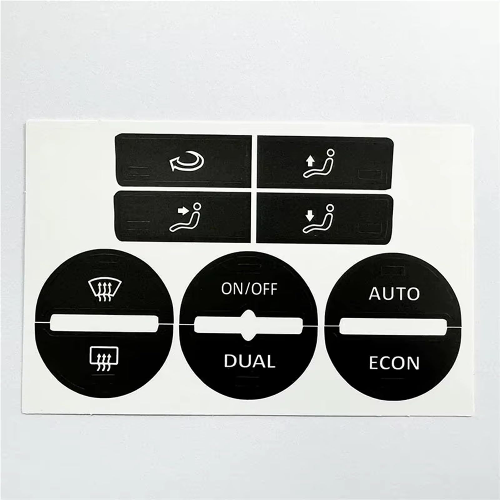 Repair Compatible with Vw for Golf for Mk5 for Passat AC Window Climate Worn Peeling Buttons Repair Sticker Auto Accessories