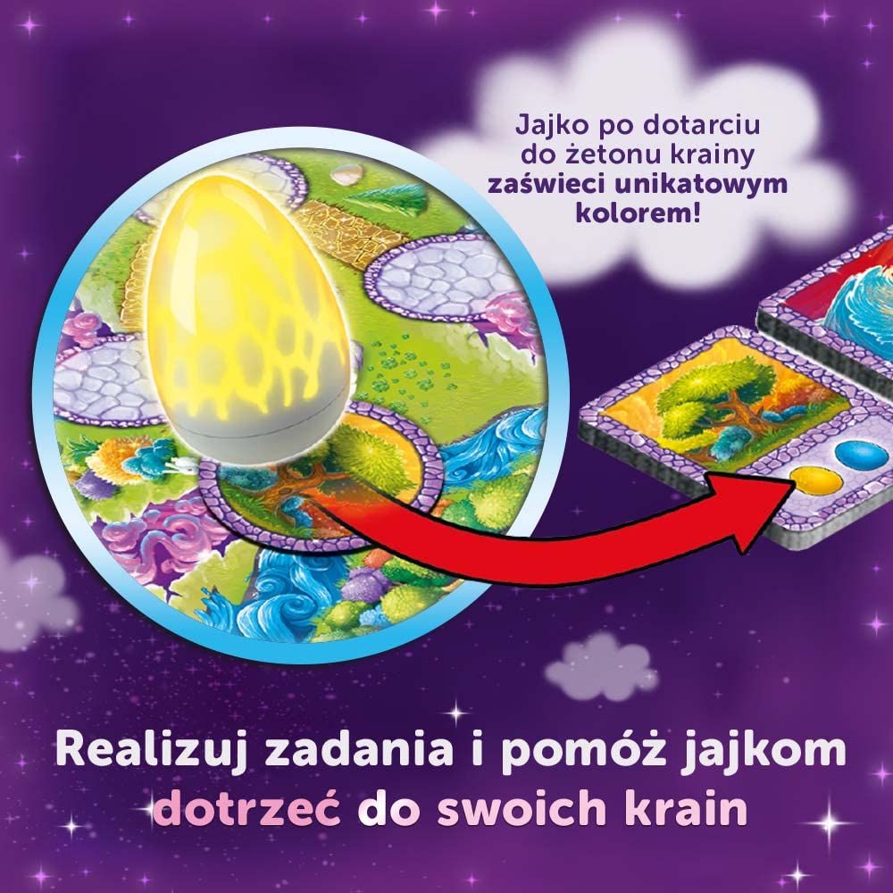 Trefl - Magajaja Unicorns - Rodzinna Gra Planszowa, Świecące Elektroniczne Jaja i Magnetyczne Żetony, Baśniowy Świat Jednorożców, Nowatorska Gra dla Dorosłych i Dzieci od 6 lat