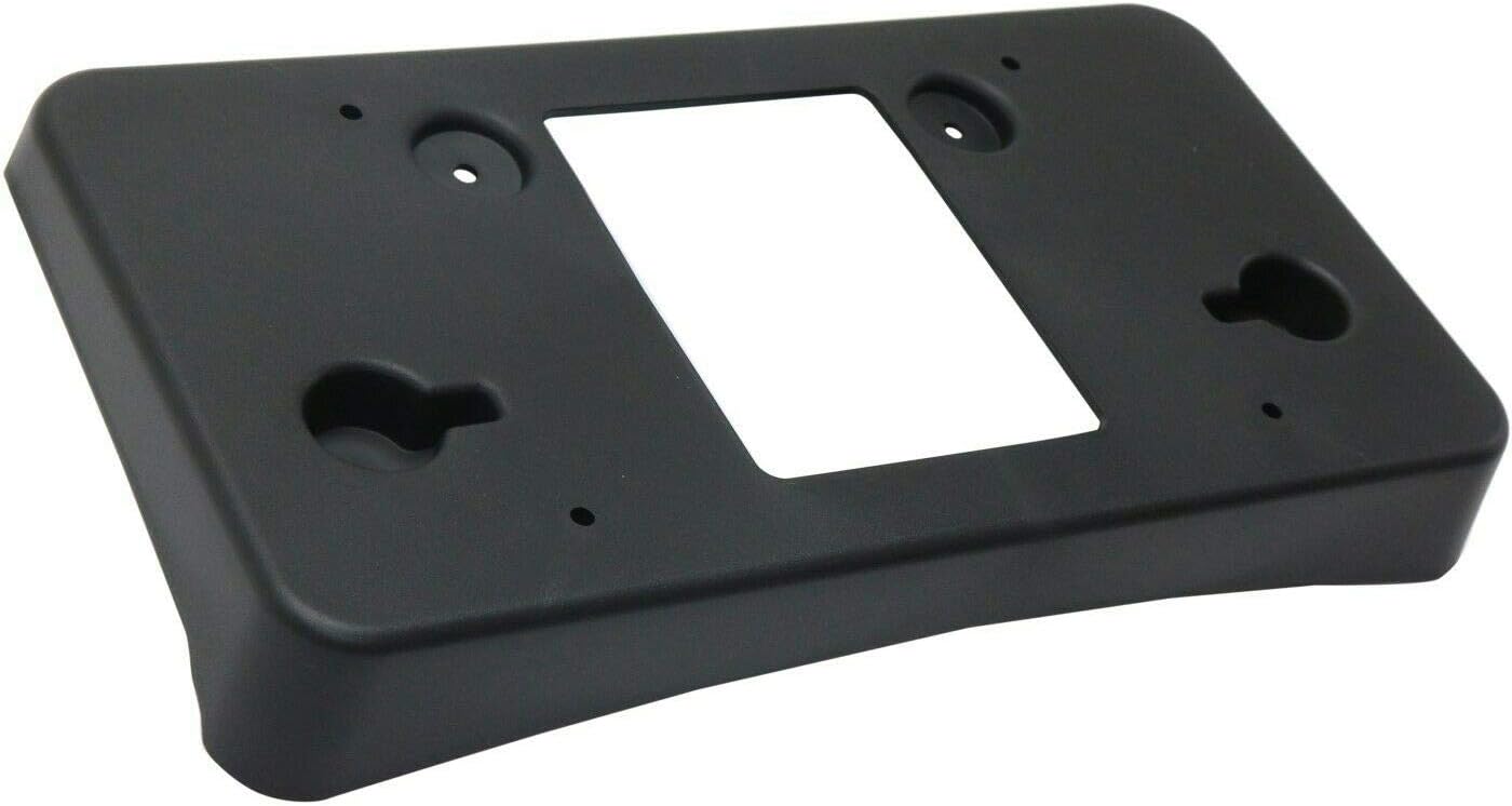 DAT AUTO PARTS Front Bumper License Plate Bracket Frame Cover Tag Holder Replacement for 2016-2018 Cadillac CT6 Black Textured Made of Plastic GM1068189 22990448