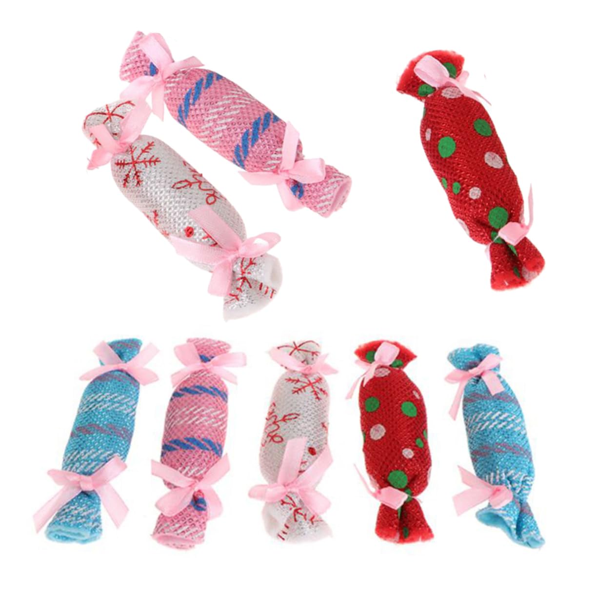 Happyyami STK Katze Bonbon Spielzeug Katzenminze Spielzeug Kätzchen Spielzeug Katzenbonbonspielzeug Süßigkeiten Spielzeug Stoff Süßigkeiten Hundebissspielzeug Tuch Katze Haustier Beissen