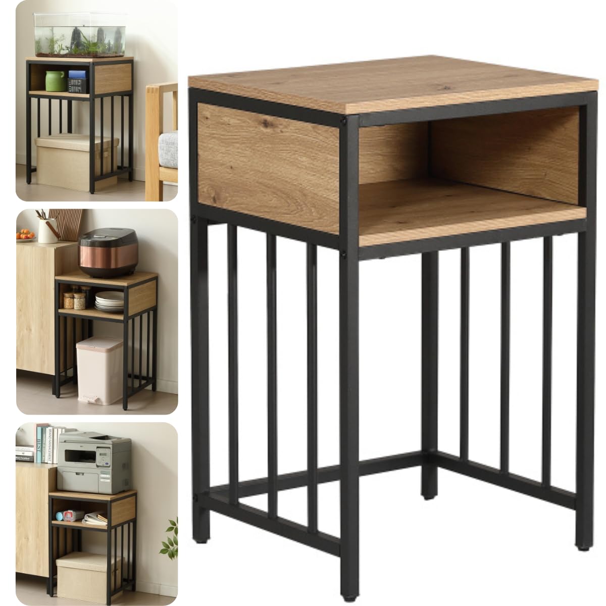 Amazon.co.jp: 水槽台 水槽スタンド 幅45cm 60cm 2段 収納棚 木製 耐