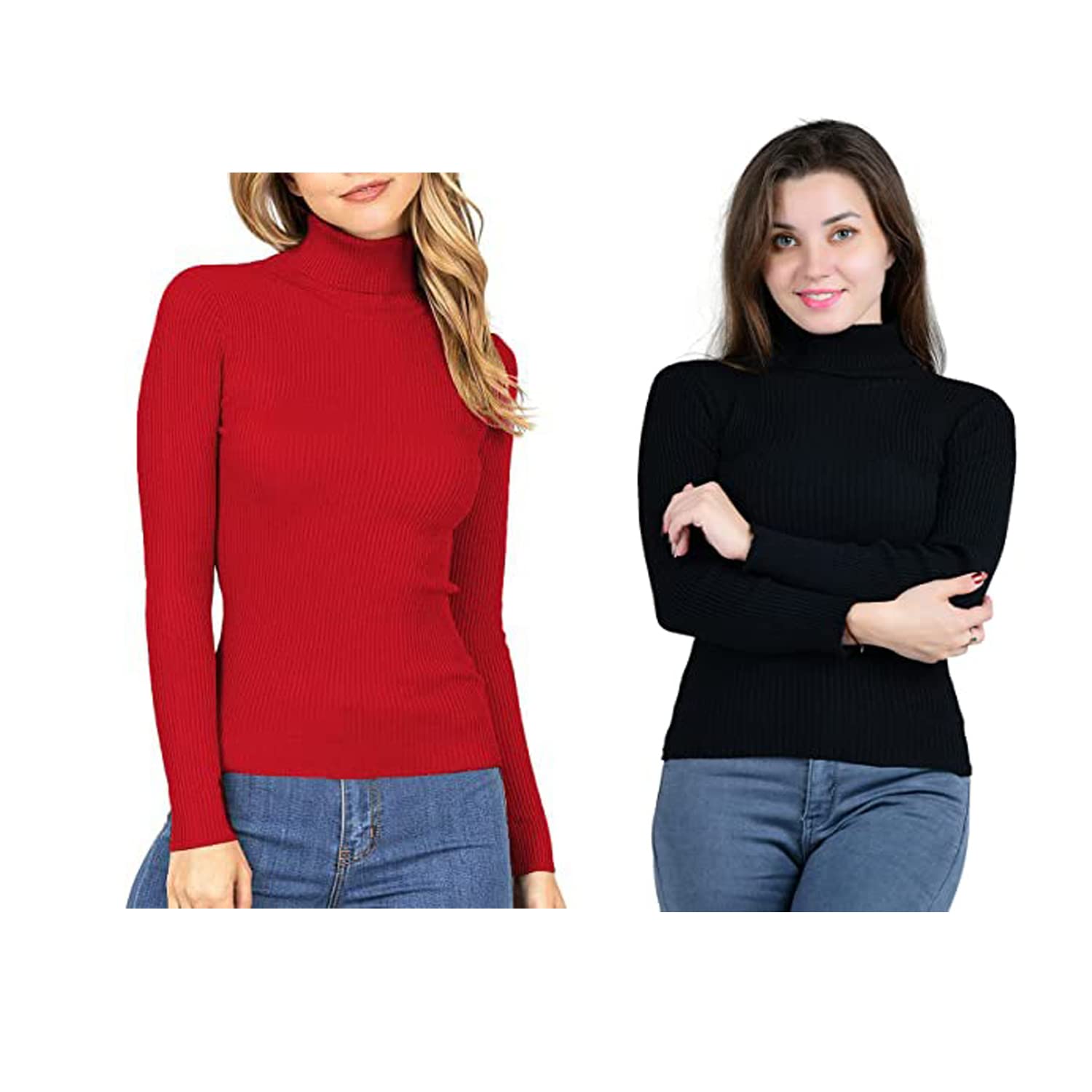 r lon RZLECORT Ribbed Sweatshirt Casual Wear Highneck/Full Sleeves Tops for Women and Girls-picture-41