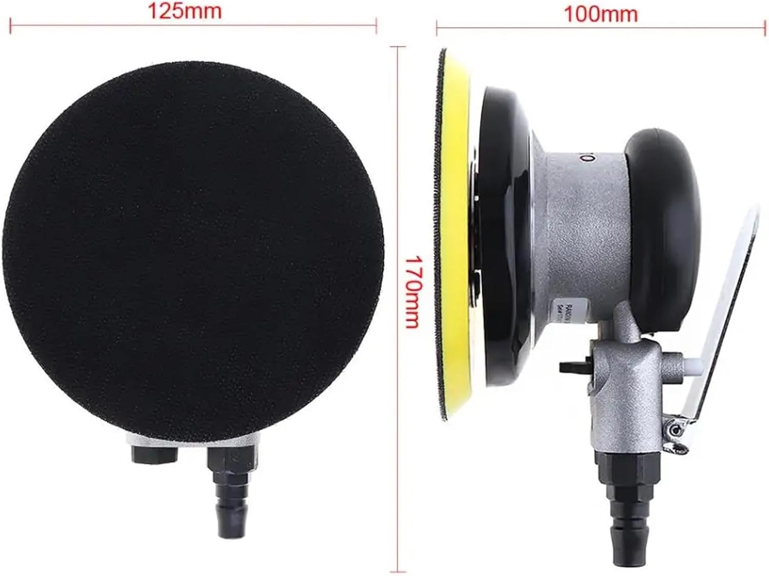 5 inch Pneumatic Air Sander Polisher Tool Polishing Random Orbital Polishing Machine Sander Electric Woodworking Polisher