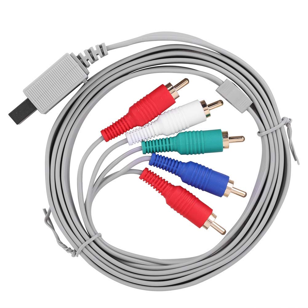 TCOS TECH Component AV Cable Audio Video Cable For Nintendo Wii-White