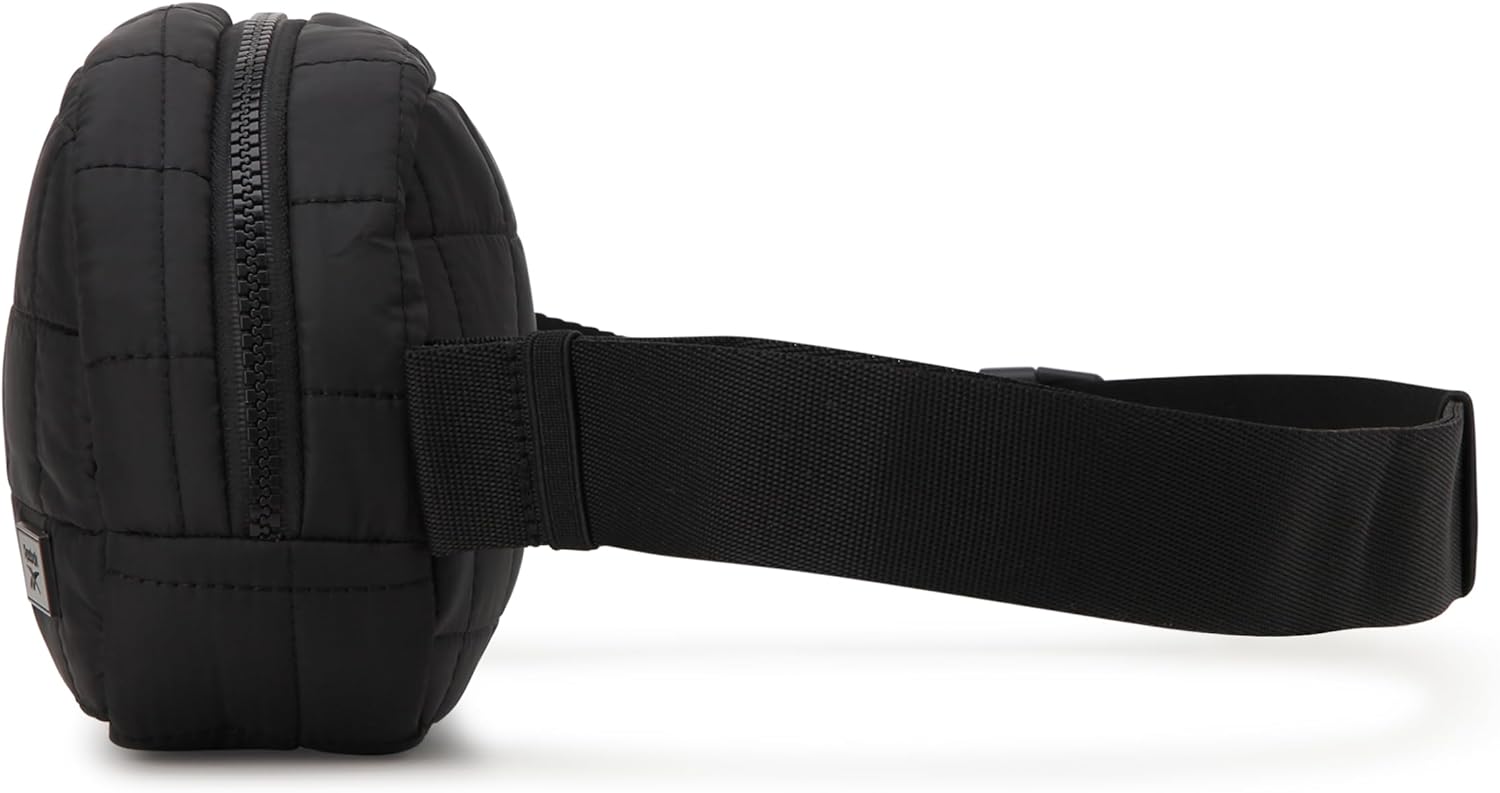 Reebok Belt Bag - Lightweight Stylish Fanny Pack for Women and Men with Adjustable Strap - Crossbody Waist Belt Pouch, Case Black