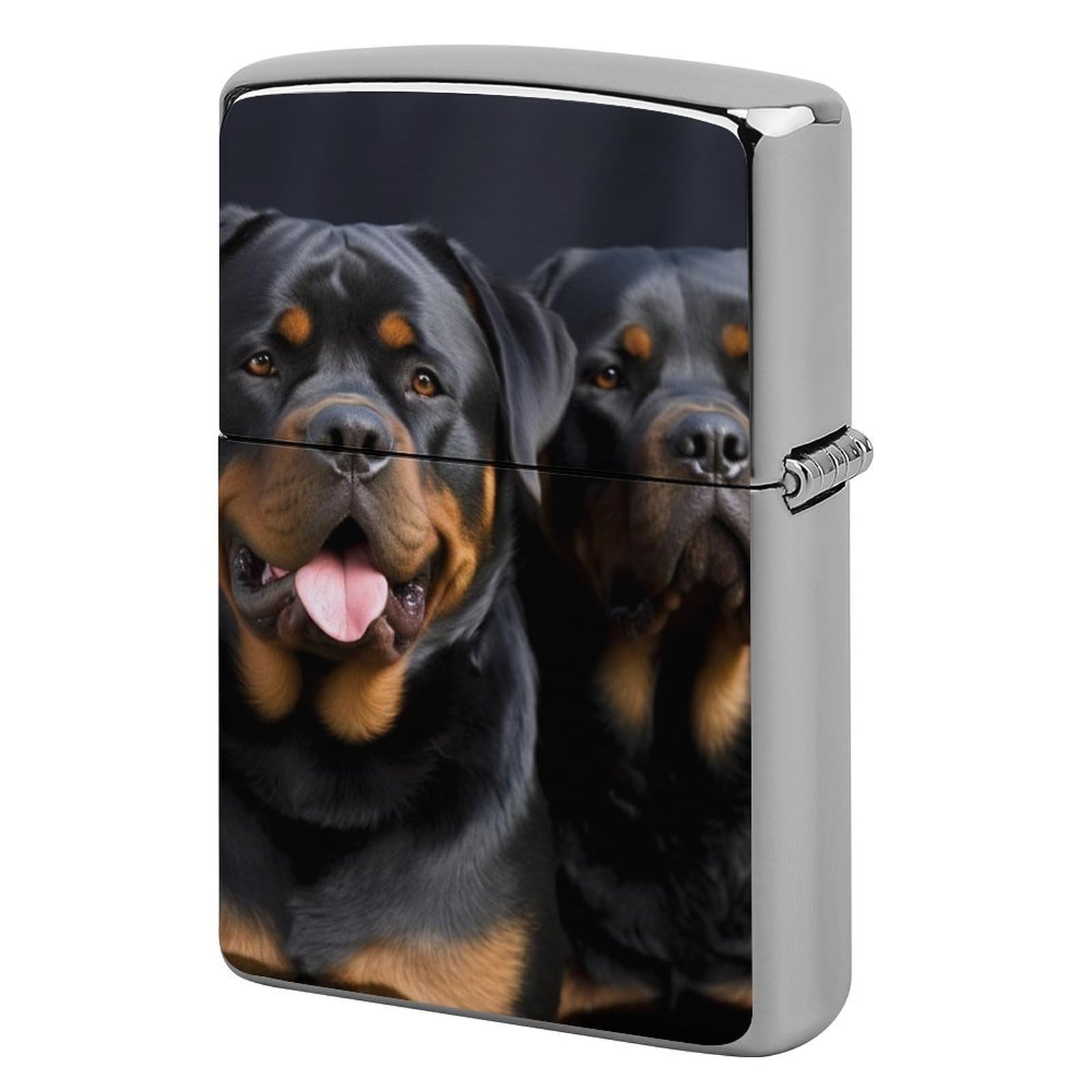 Dog Wallpaper Lighter Cover for Men, Personalized Lighter Case for Birthday Gift, Flip-Top Lighters Protective Cover, Portable Lighters Shell for Outdoor, Travel