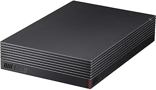 【Amazon.co.jp限定】バッファロー CMR HDD採用 外付けハードディスク 2TB テレビ録画/PC/PS4/4K対応 バッファロー製nasne™対応 静音&コンパクト 日本製 故障予測 みまもり合図 HD-ACD2U3