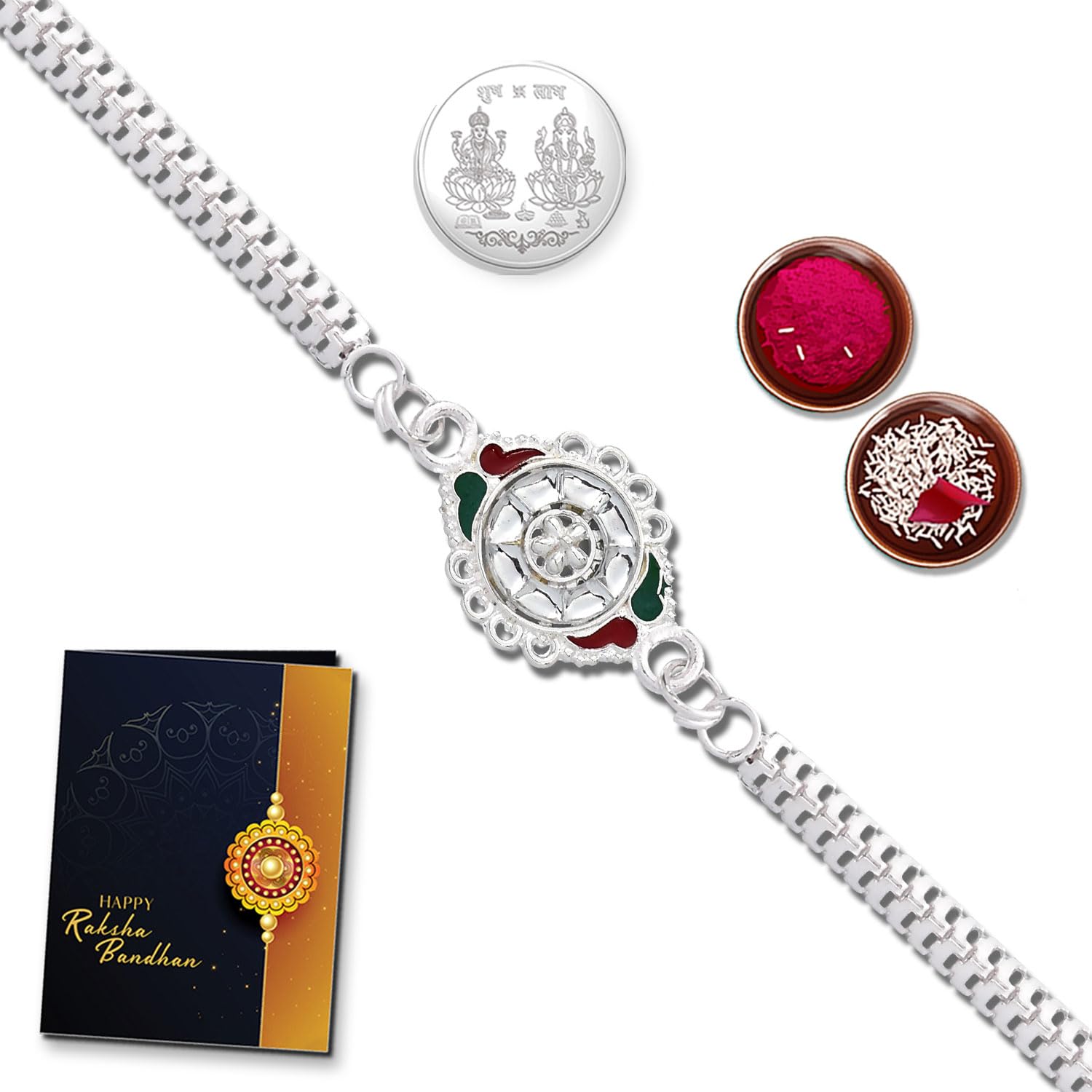 See full amazon price history chart for Periapt Unisex Adult Rakhi (K1_A1) Pooja Coin, Tilak Set & Rakhi Card, Silver Rakhi For Brother, Bhaiya Bhabhi Rakhi Set, Chandi Ki Rakhi, Lumba Rakhi For Bhabhi, Bhai Bhabhi Rakhi Set Periapt Unisex Adult Rakhi (K1_A1) Pooja Coin, Tilak Set & Rakhi Card, Silver Rakhi For Brother, Bhaiya Bhabhi Rakhi Set, Chandi Ki Rakhi, Lumba Rakhi For Bhabhi, Bhai Bhabhi Rakhi Set (B0CFW1DRZH) Amazon Price History, Amazon Price Tracker