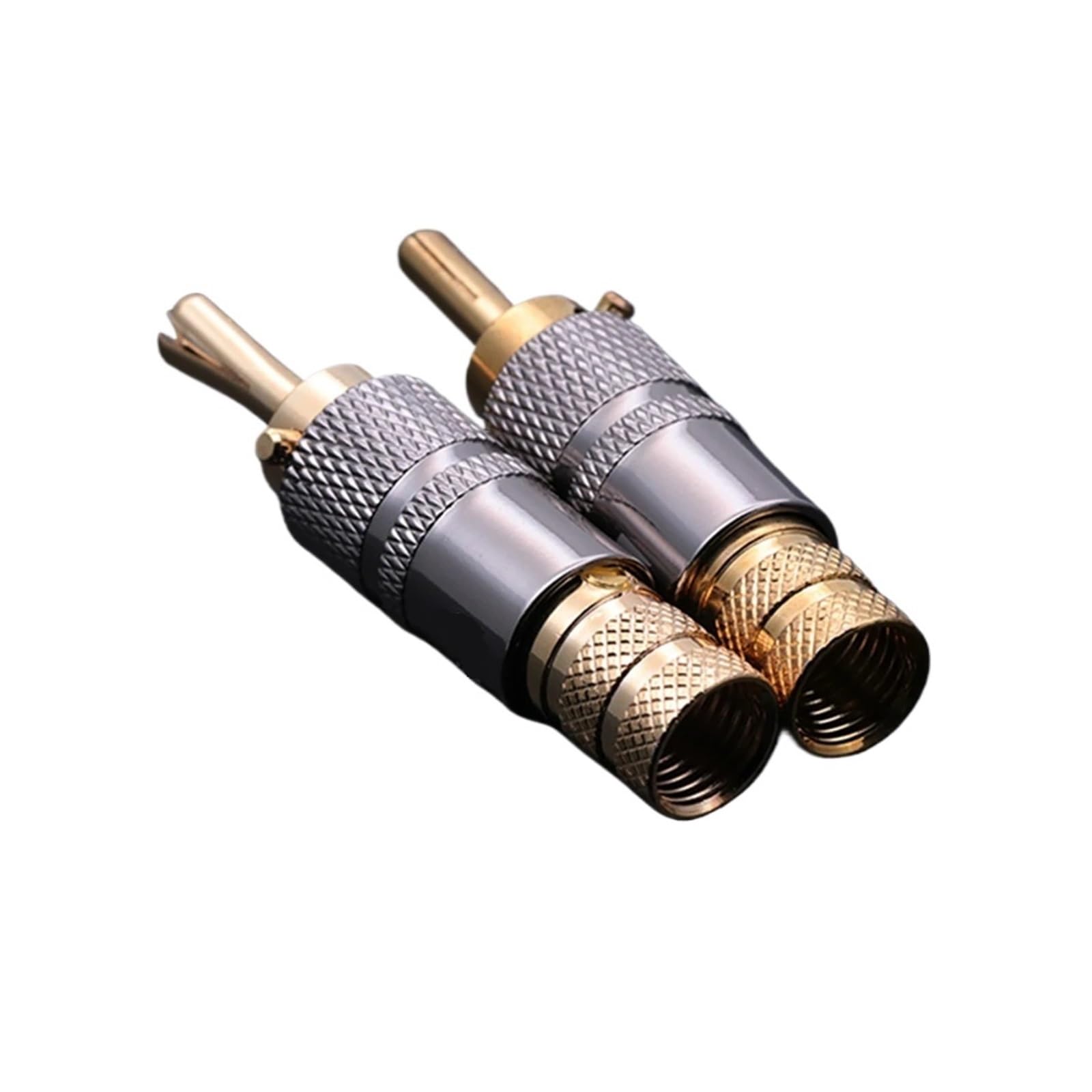 10 conectores banana macho de cobre chapado en oro de 24 quilates, adaptador for altavoz, amplificador, terminal for cable de altavoz.