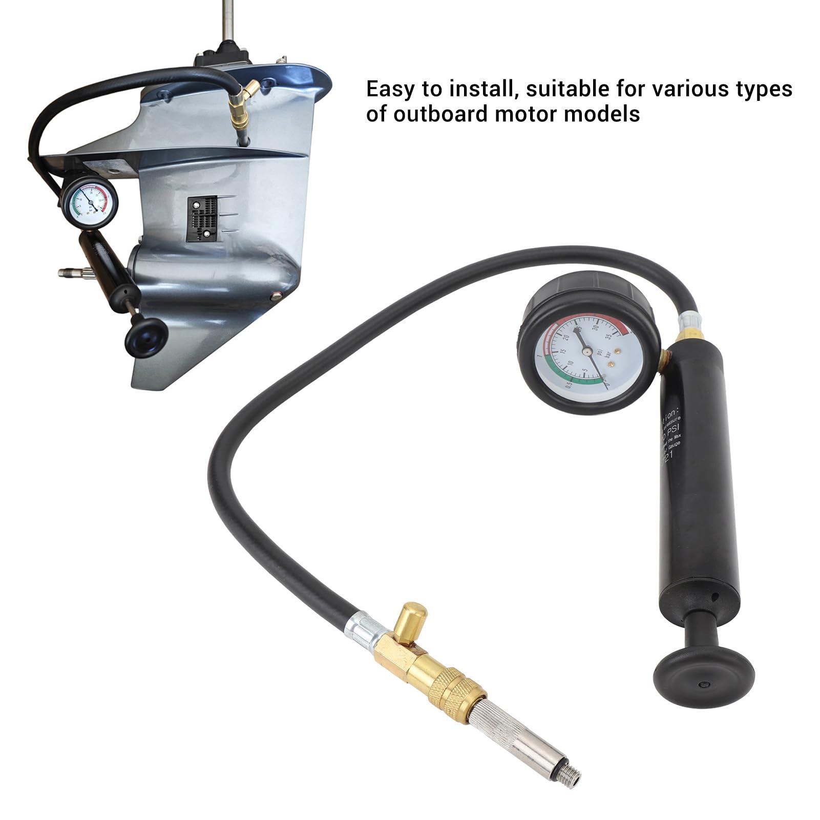 Detector de fugas de motor fueraborda 90890-06840 Probador de fugas de caja de cambios fueraborda preciso de plástico de hierro
