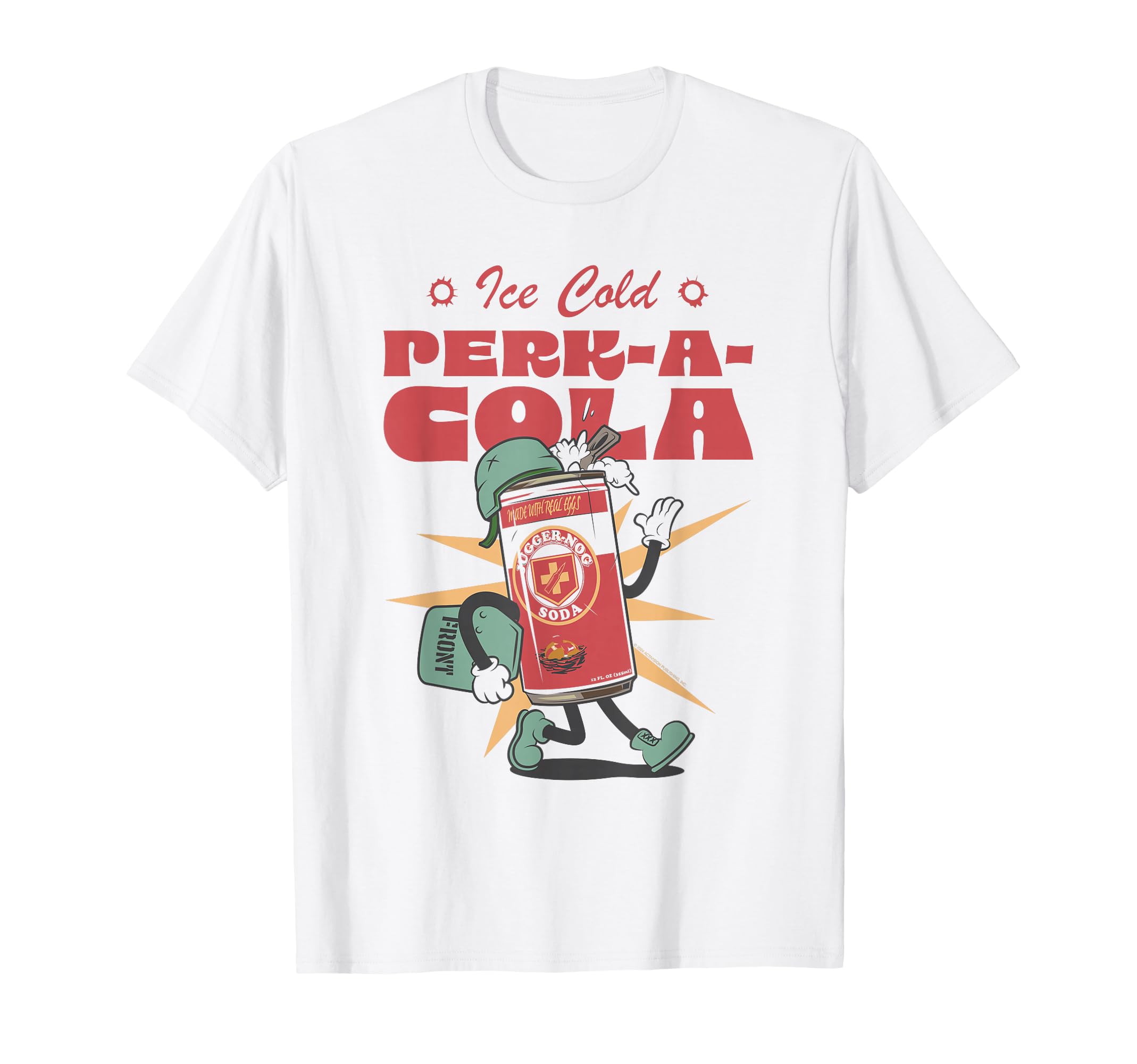 Ice-Cold Juggernog Perk-A-Cola Can Video Game T-Shirt