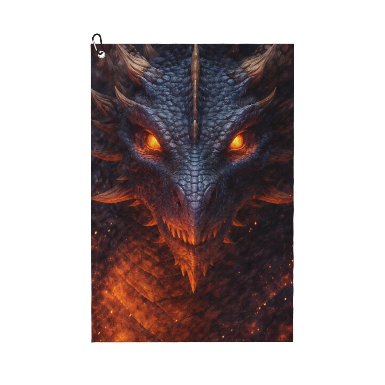 Oudrspo Mythical Blue Dragon Multi-Functional Golf Towel | Absorbent Quick Drying 16x24in