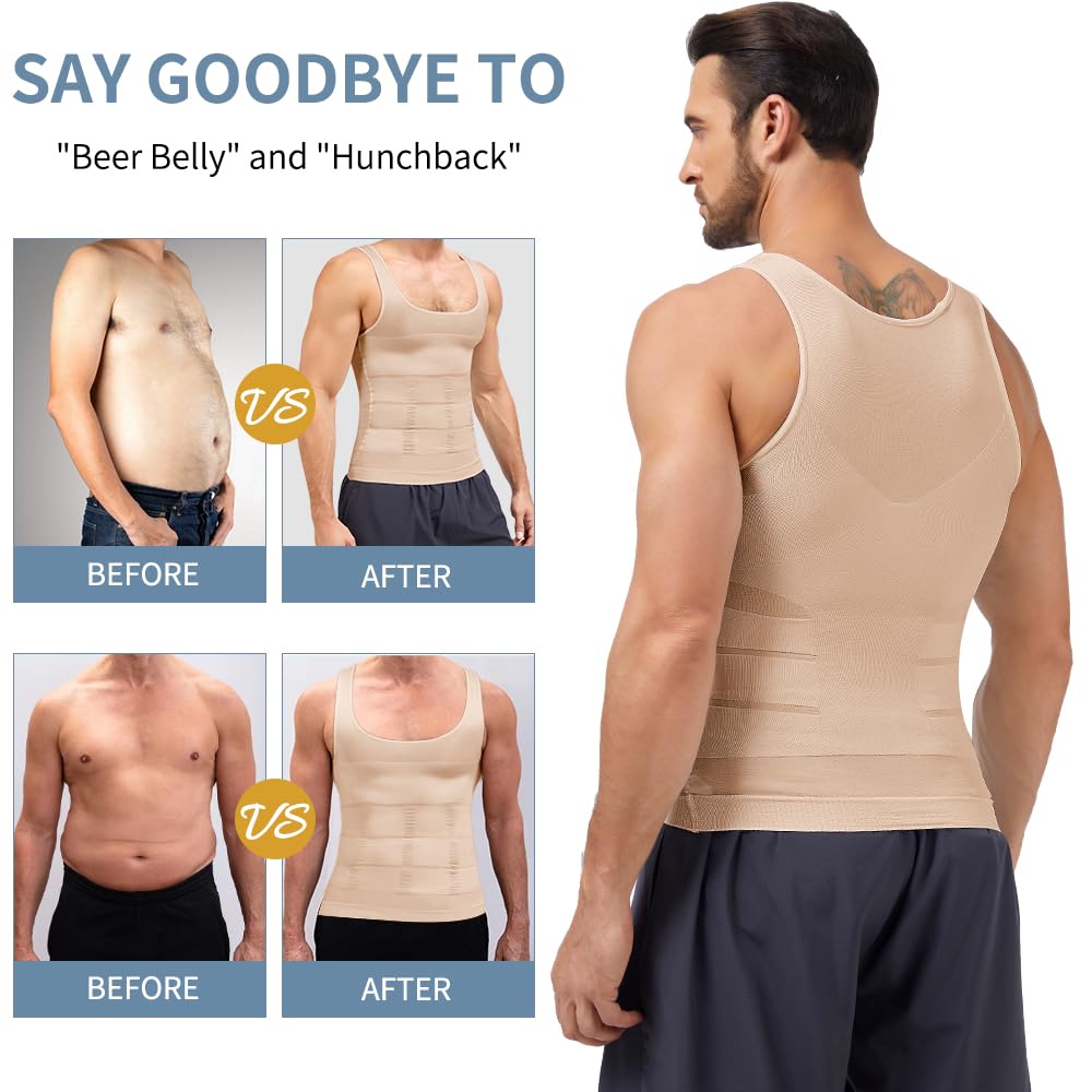 Ellareese Shapewear Débardeur gainant gainant pour homme