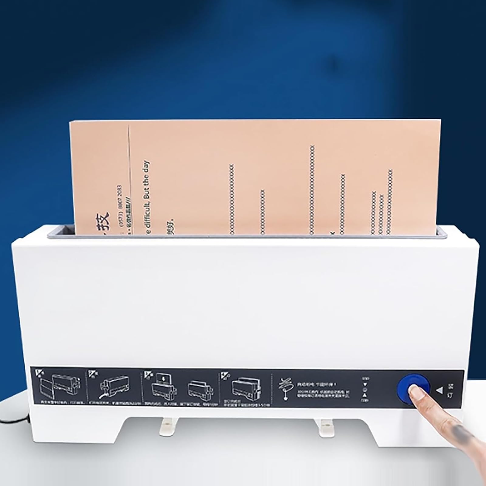 280 sztuk A4 bindownica elektryczna, bindownica na gorąco ze zbiornikiem chłodzącym, ogrzewanie ceramiczne PTC, szybkie wiązanie w 2 minuty, do dokumentów i umów