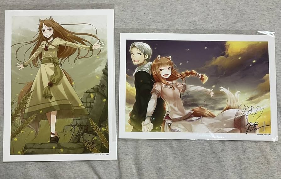 狼と香辛料 Gofa 限定 版上 サイン入り アートグラフ　C Amazon.co.jp: 狼と香辛料 gofa 限定 アートグラフ 2枚 : おもちゃ