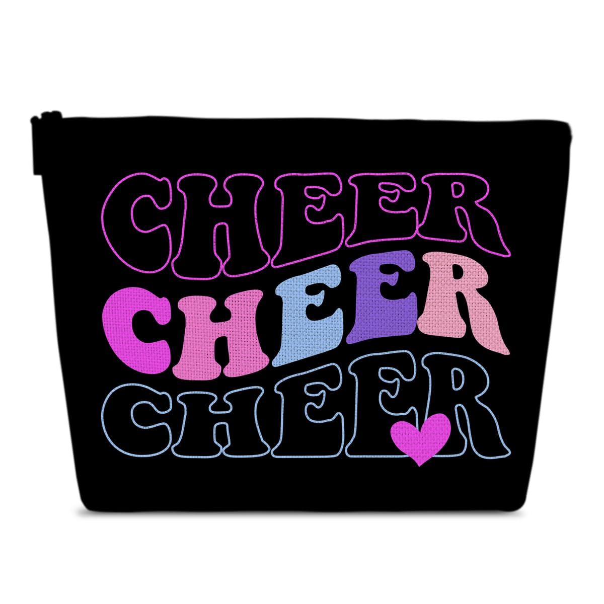 Ythuil Cheer Makeup Bag, Cheerleaders Gifts Cosmetic Bags, Cheer Gifts For Team Party Favors, Travel Pouch For Teen Girls Women, Teammates Accessories