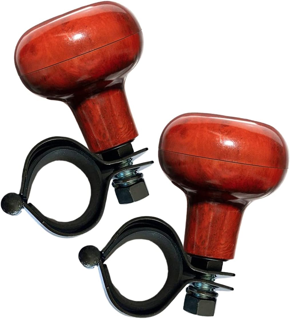 Zone Tech Woodgrain Steering Wheel Spinner Universal Fit Premium Quality Steering