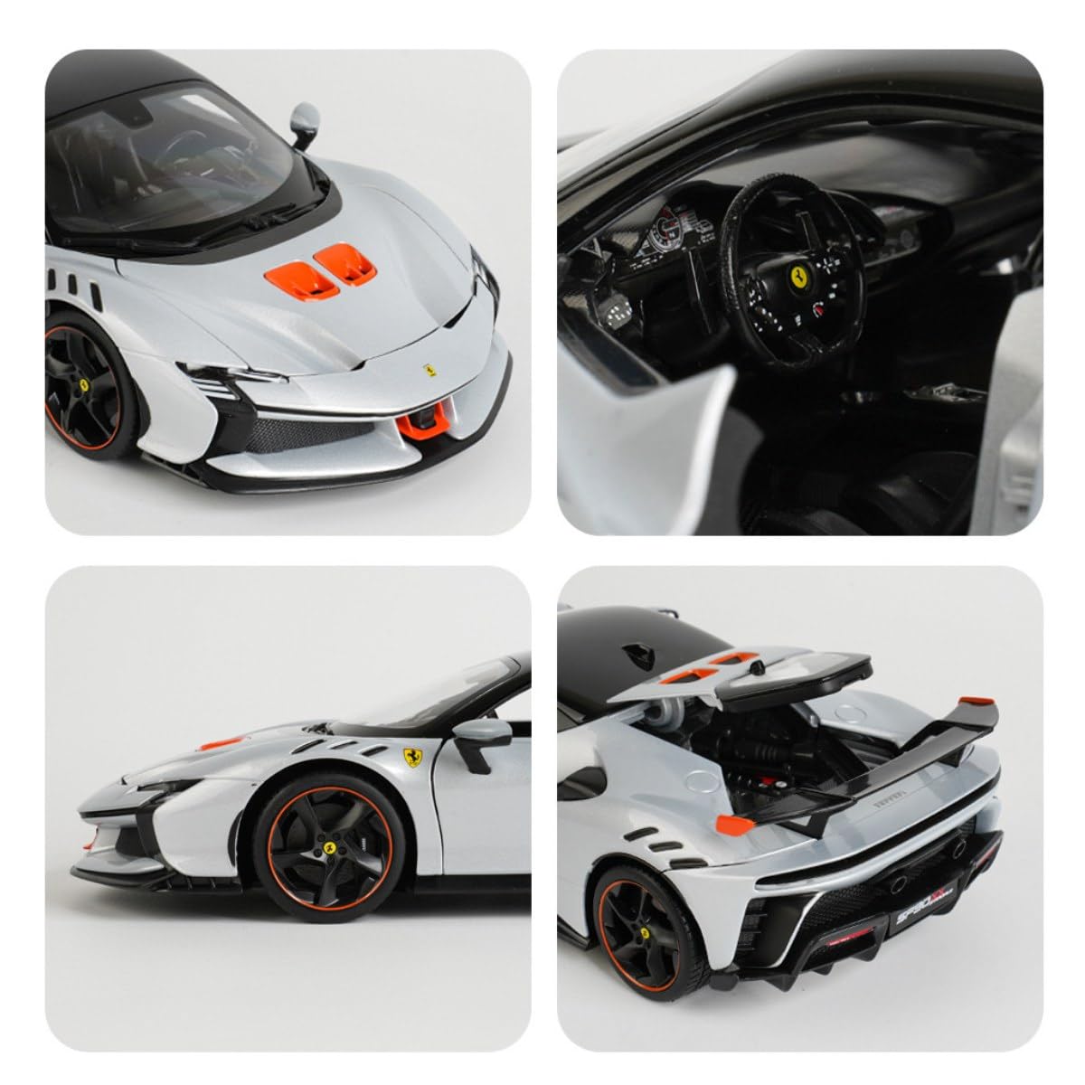 Amazon.com: HTLNUZD New 2024 1/18 SF90 XX Stradale Alloy Racing