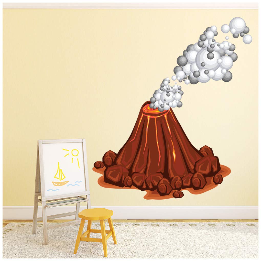 azutura Erupting Volcano Wall Sticker available in 8 Sizes Digital
