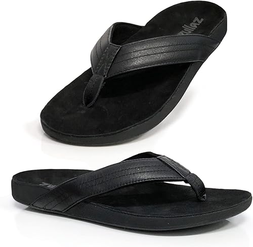 Zullaz - Chanclas ortopédicas Byron para hombre, elegantes y cómodas sandalias ortopédicas con soporte biomecánico para arco Zullaz - Correa de
