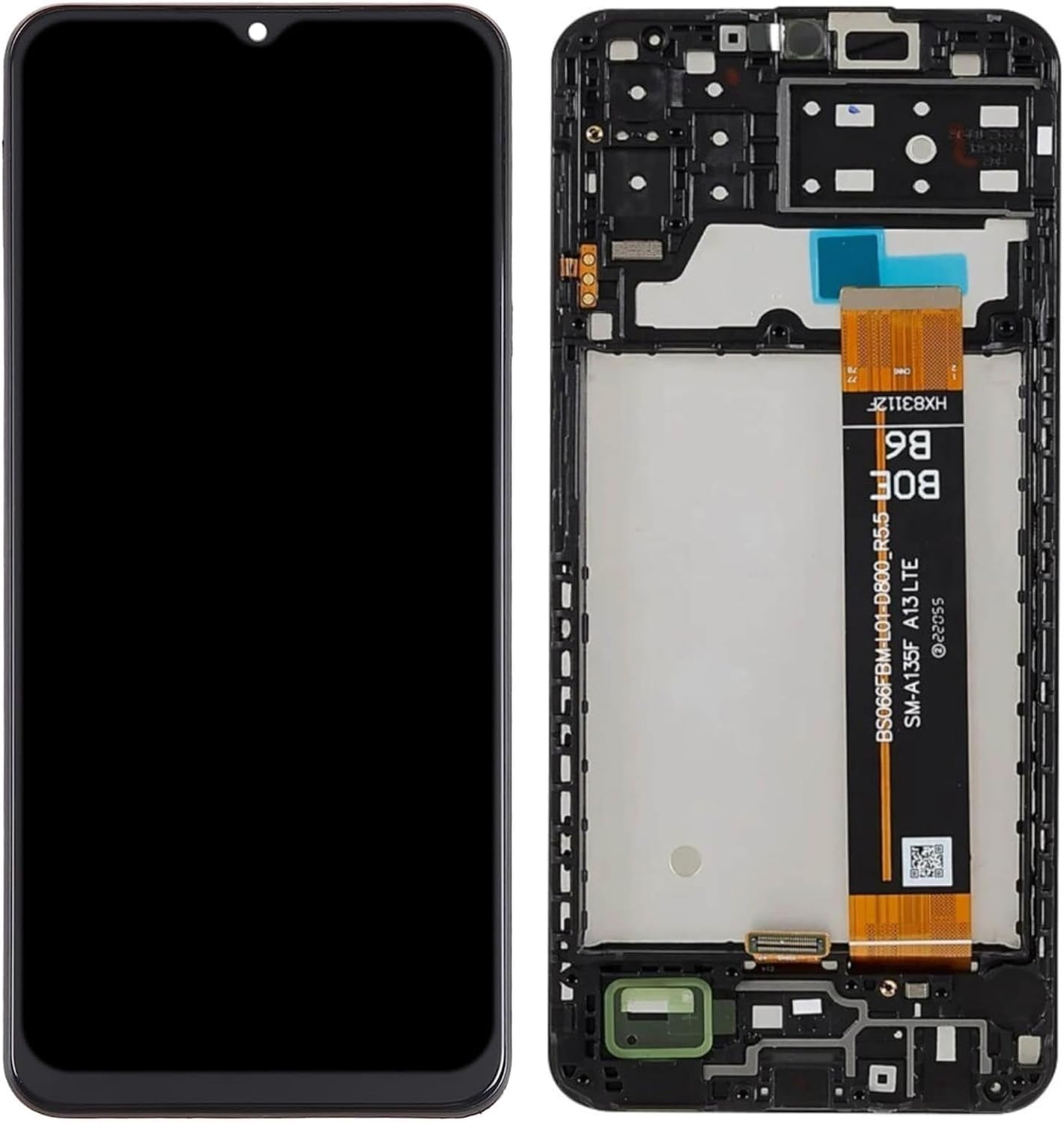 ZOETEC Bildschirmersatz für Samsung Galaxy A13 4G SM-A135F SM-A137F LCD-Display, Touchscreen, Digitizer, komplette Montage mit Rahmen, Reparaturwerkzeug-Set