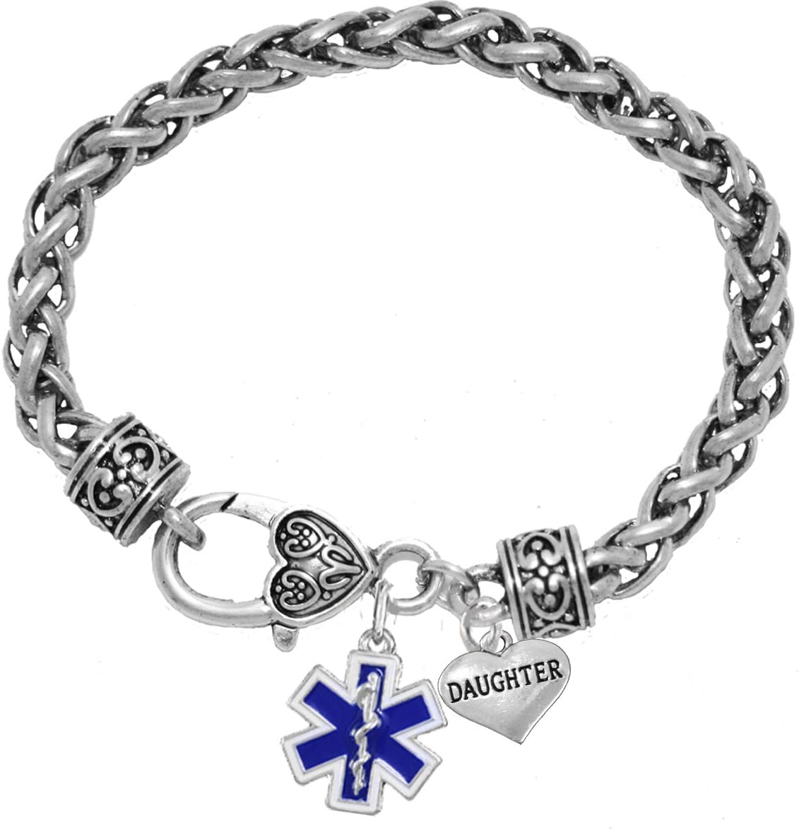 Cardinali Jewelry EMT Daughter Bracelet, Hypoallergenic, Safe-Nickel, Lead, Cadmium Free