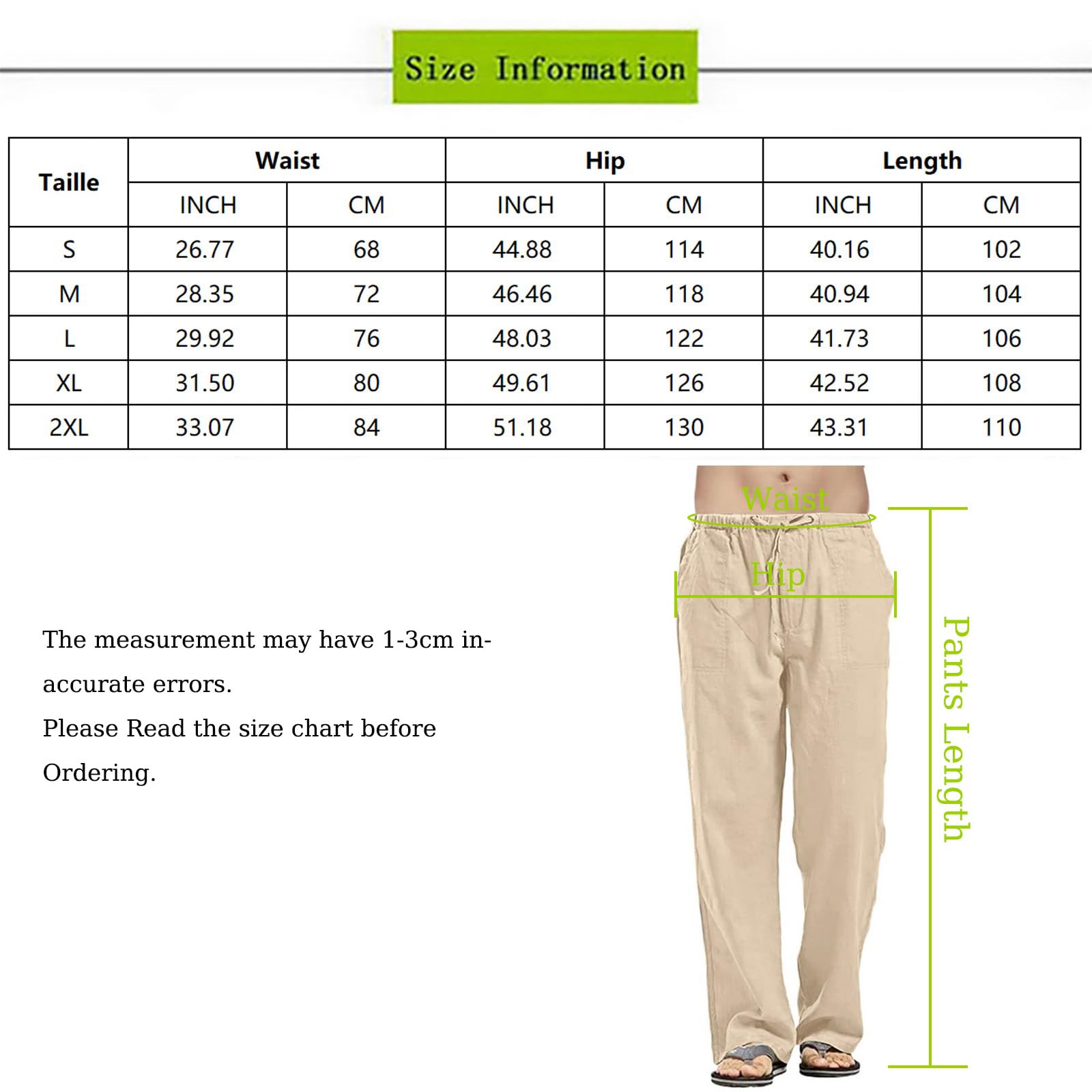 Litthing Pantalone Uomo Cotone Ragazzo Pantaloni Casual Traspirante Lungo Leggero Estivo Slim Elastic con Comodo Cordoncino