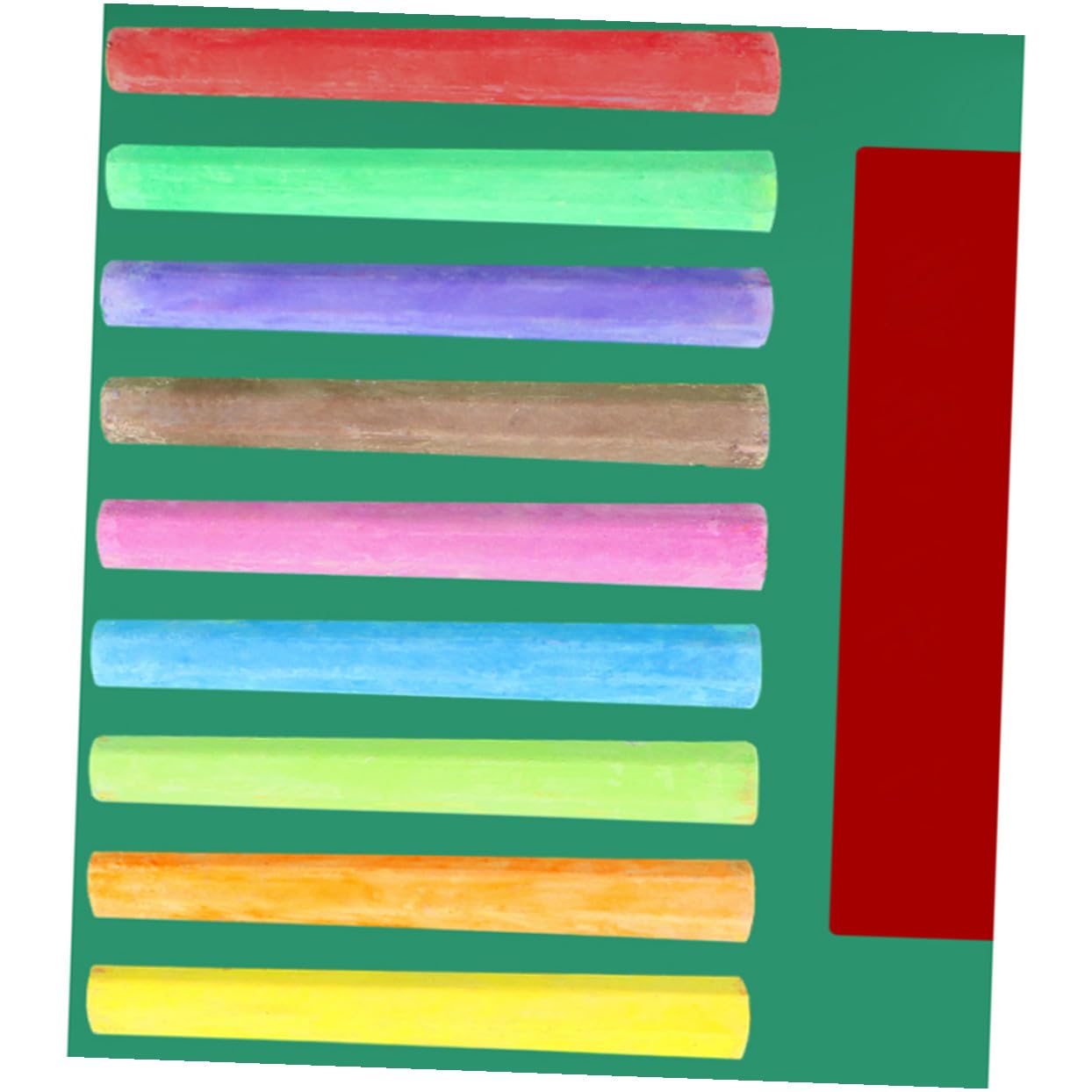 DOITOOL 2 Set Gessetti Colorati Polvere Esagonale Per Lavagna Scuola Casa Leggeri E Resistenti Per Insegnamento E 3 Scatole*2