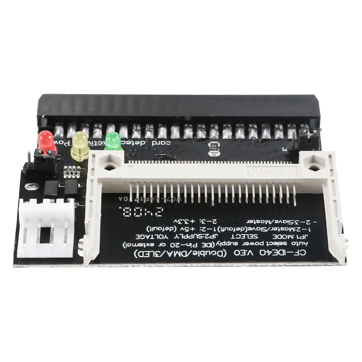 Adaptateur CF vers IDE 40 Broches, Convertisseur Compact Flash vers Disque Dur IDE pour Ordinateurs Portables