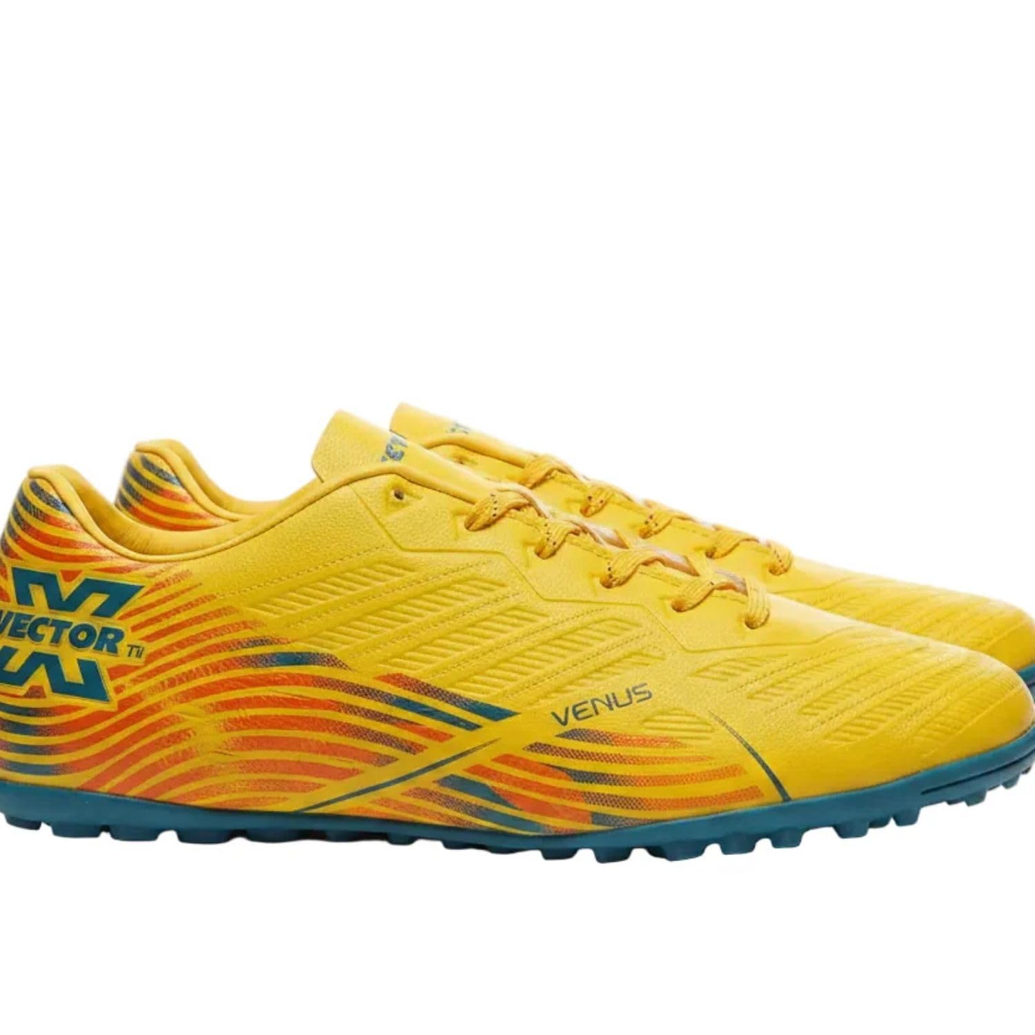 vector x Venus Turf Football Shoes for Men & Boys, Mustard | Lightweight Synthetic Upper | Rubber Turf Sole | Lace-Up Sports Shoes for Football Training, Artificial Turf & Hard Ground-picture-17