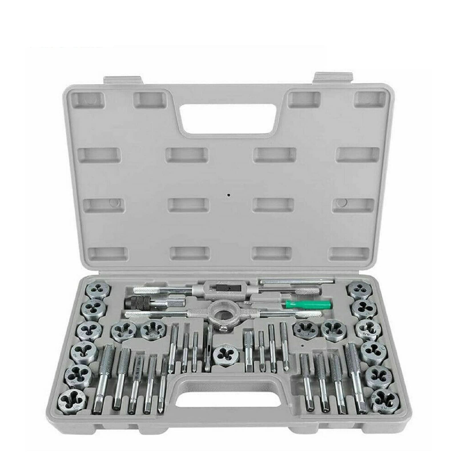 Holdfiturn 40Pcs Tap and Die Set M3M12 Screw Nut Tap and Die Set with