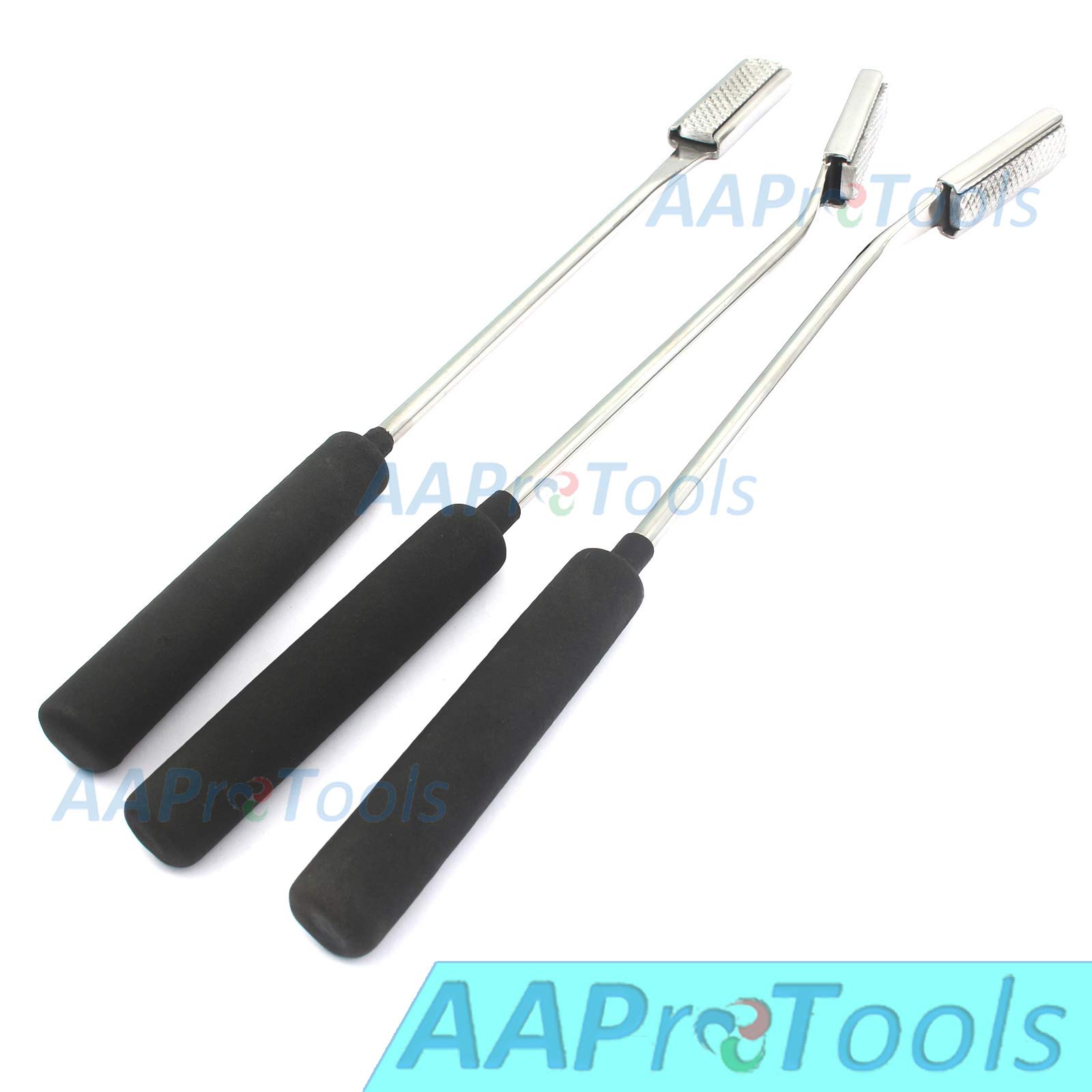AAProTools 3 Equine Dental Float Rasp Down,Up,Straight Veternary Instruments Black Handle