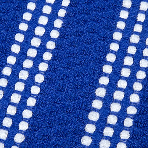 image for Lavish Home 8-Piece Combed Cotton Kitchen Towels Set - Absorbent Popco