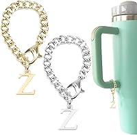 Vista 39 de Tovly 2PCS Letter Charm Accessories For Stanley Cup A-Z ID Initial Pendants Personalized Charms For Stanley Tumbler Handle