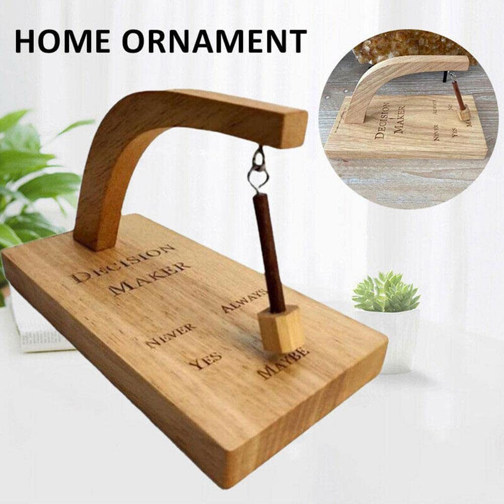 Creative Magnetic Decision Maker, Wooden Maker Swing Garland Desk Tabletop Game Toys, Wobbler, Wooden Creative Oscillating Magnetic Selector, Choose The Best Gift for (#2