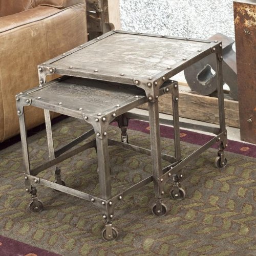 Industrial 2 Piece Nesting Tables