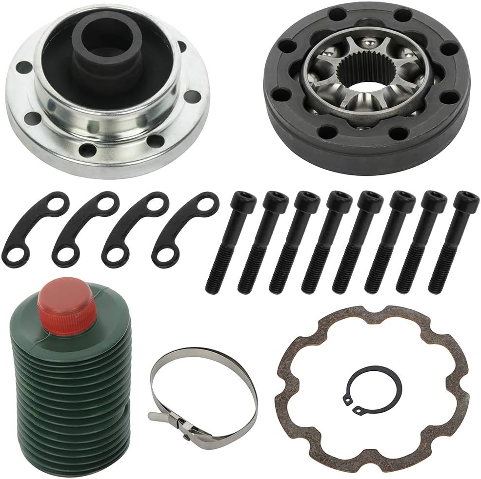 CCIYU 932-306 Front Drive Shaft CV Joint Rebuild Kit fit for 2007-2013 for Jeep Wrangler 3.6L 3.8L