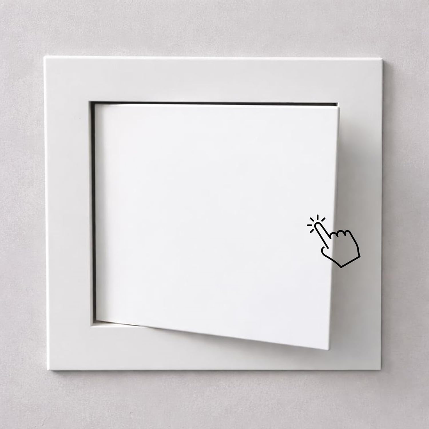 14" X 20", 14" X 22" Magnetic Access Panel, Aluminum Alloy Push-to-Open Inspection Door, Paintable Hidden Maintenance Hatch for Wall & Ceiling(14x20in/35.6x50.8cm)