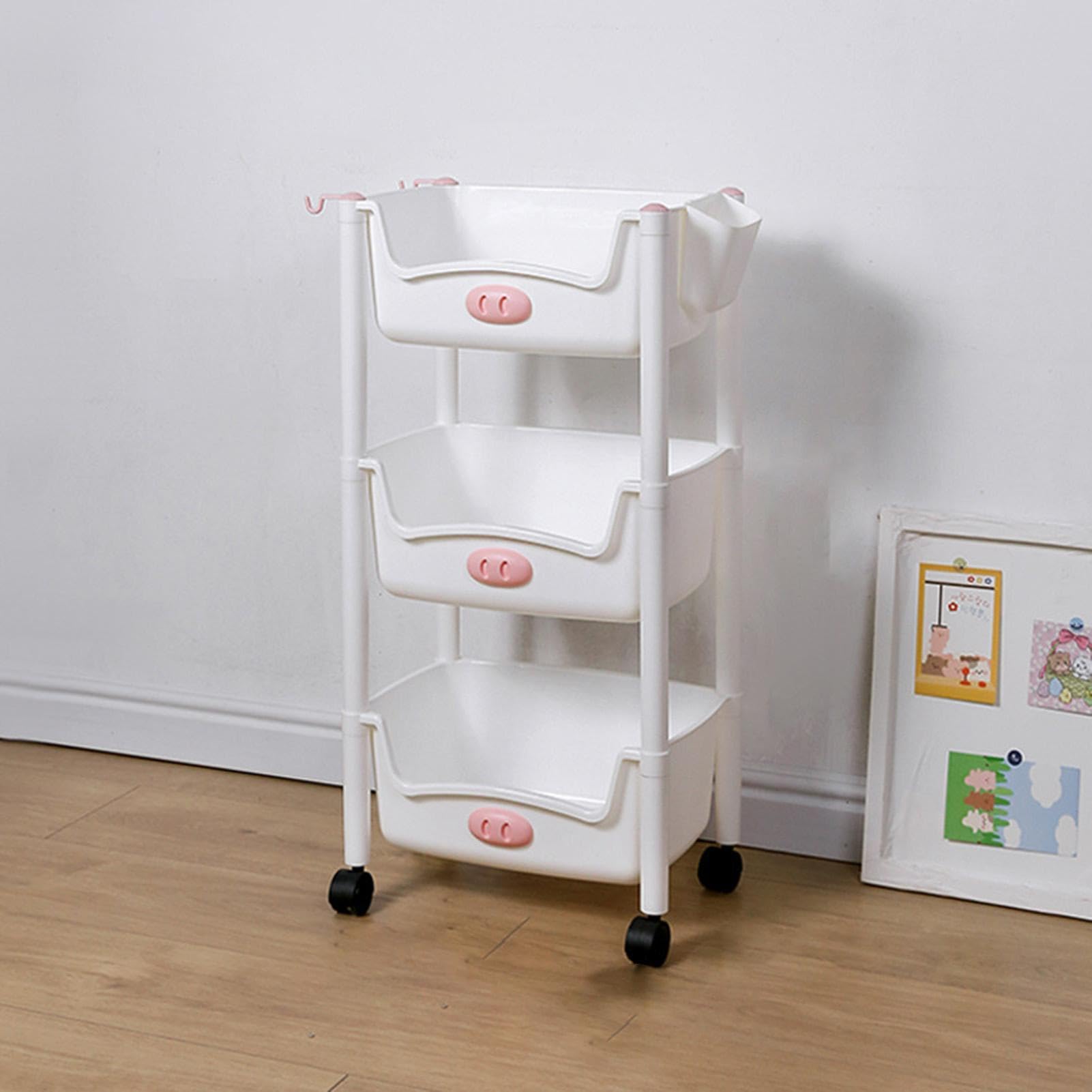Étagère de rangement pour chariot utilitaire, étagères de | rangement stables, chariot de rangement à plusieurs niveaux, chariot de rangement, étagères utilitaires polyvalentes, étagère