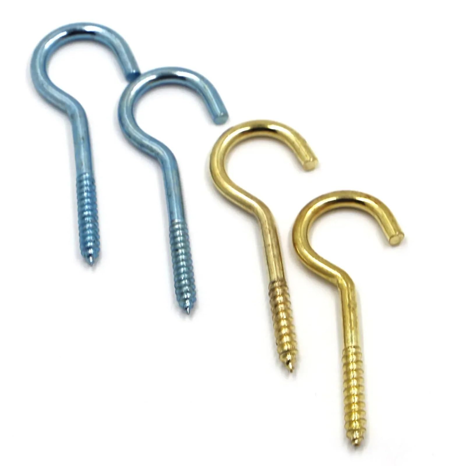 Metalowe haczyki sufitowe, Haczyki samogwintujące ze stali ocynkowanej Multicolor 1#-14# 100 szt(Blue,14#)