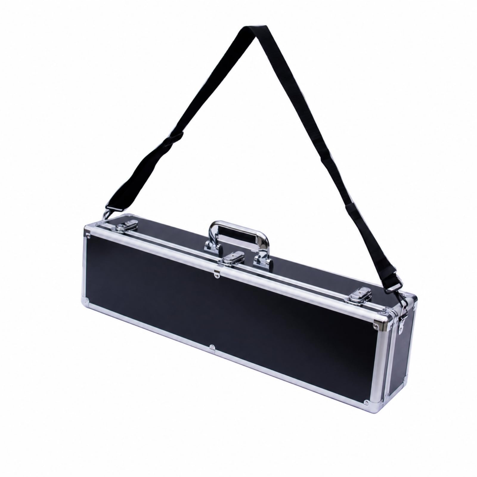 Amagogo Instrumenten mit Schultgurt gepolstt Hartschalen aus Aluminiumlegiung tragbar mit Tragegriff für Pr, 70x18x14cm