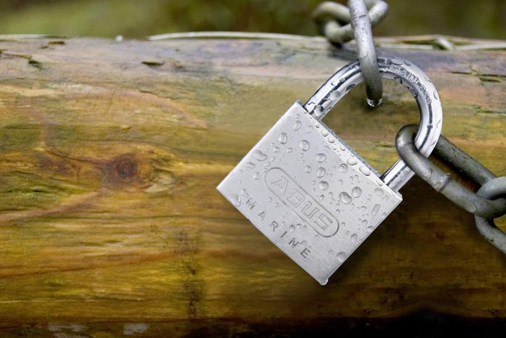 ABUS Niveau 7 Cadenas ABUS Marine 75IB/50 - Laiton Nickelé, Sécurité Niveau 7, Résistant Aux Intempéries Serrure Sécurité Niveau 7