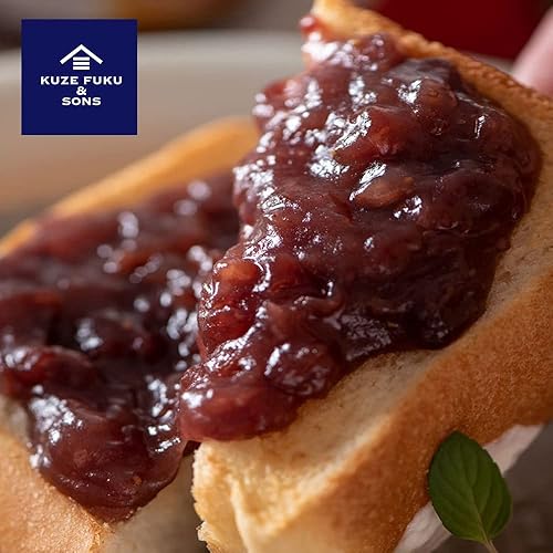 Vista 7 de [KUZE FUKU & SONS] Crema de frijoles rojos Anko con mantequilla, auténtica pasta de frijoles rojos azuki dulces japoneses, producto de Japón